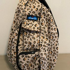 KAVU Rope Crossbody Bag Leopard ~ Spot On